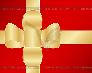 Golden ribbon - royalty-free vector clipart