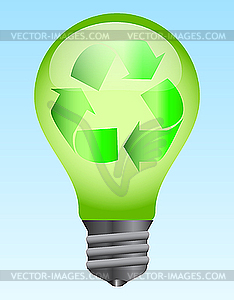 Light bulb - vector image