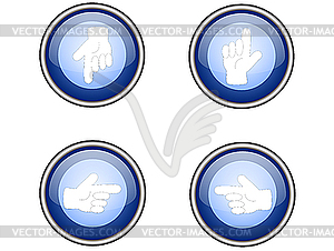 Web buttons - vector image