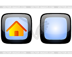 Home web button - vector clip art