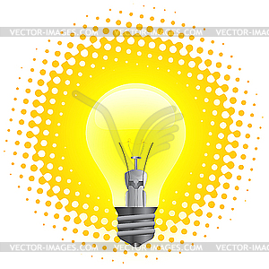 Light bulb - royalty-free vector image