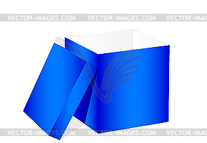 Синяя коробка - изображение в формате EPS