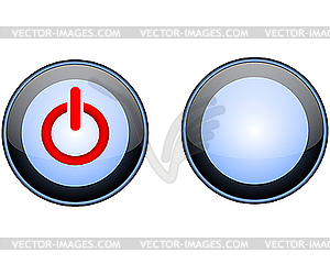 Кнопка включения - изображение в векторе / векторный клипарт