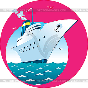 Cruise ship - vector clip art