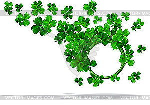 Round frame to St Patrick`s Day - vector EPS clipart