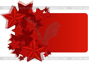 Greeting card with the stars - vector clipart