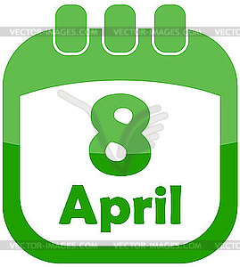 Icon Easter Calendar - vector clipart