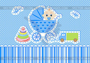 Children postcard - vector image