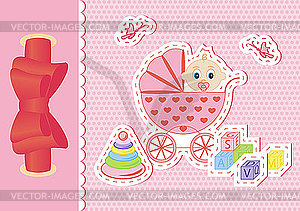 Children postcard - vector clip art