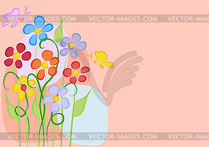 Greeting card - vector image