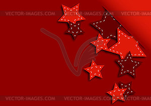 Greeting card with stars - vector clipart