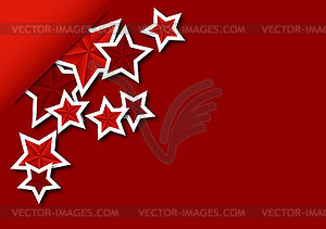 Greeting card with stars - vector clip art