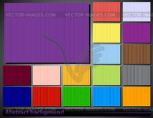 Набор абстрактных цветных фонов - векторная иллюстрация