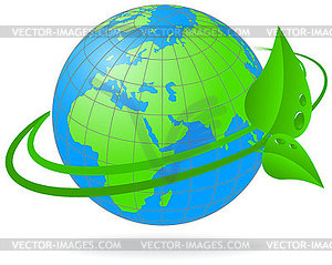 Ecology of planet earth - vector image