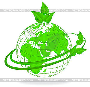 Ecology of planet earth - vector image