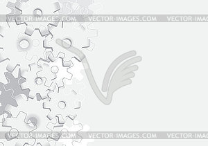 Background with cogs - vector clipart