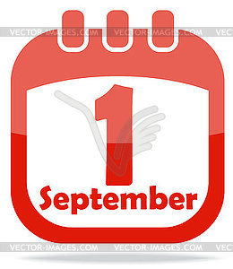 Icon calendar days of knowledge - vector image