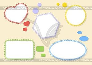 Set of colored balloons - vector image