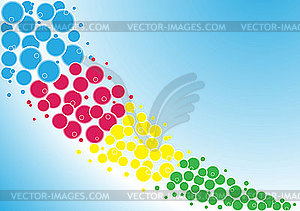 Abstract colored circles - vector image