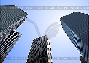 Office buildings - vector image