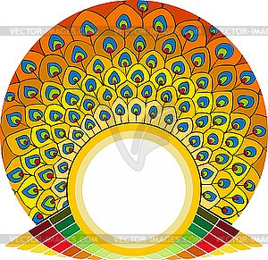 Colourful emblem - vector clip art