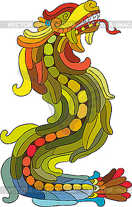 Rainbow Dragon - vector clipart