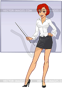 Business woman - vector clip art