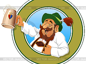 Beer lover - vector image