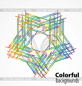 Абстрактный красочный фон - векторное изображение EPS