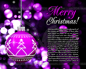 Background with Christmas balls, - vector image