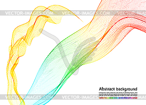 Abstract colorful smoke, background - vector clip art