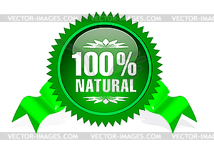 Label for natural products - vector clipart