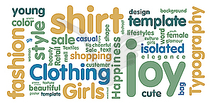 Tag cloud - royalty-free vector image