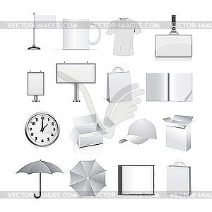 Templates for corporate identity - vector clipart