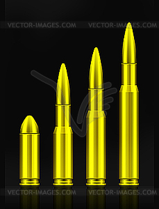 Set of bullets - vector clipart
