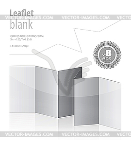 Folded blank menu for your design - vector image