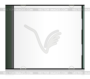 Blank cd box - vector clipart / vector image