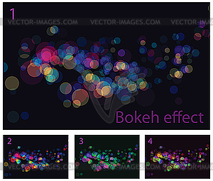Абстрактный огни боке эффекты - графика в векторе