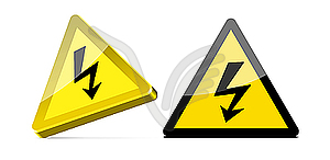 High voltage sign - vector clip art