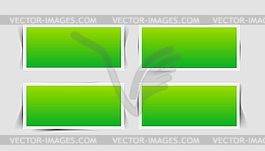 Набор мгновенных фоторамки с различными формами тени - рисунок в векторном формате