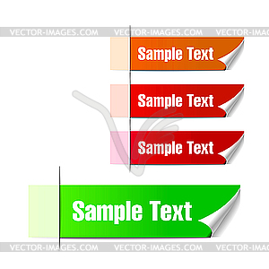 Красочные закладки - клипарт в векторе / векторное изображение