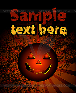 Halloween background - vector clip art