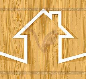 Wooden house concept - vector image