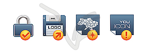 Icon set - vector clipart / vector image