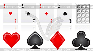 Game cards - vector clipart