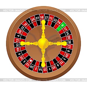 Рулетка казино - графика в векторном формате