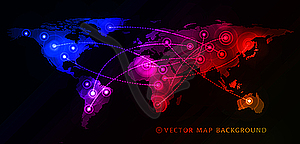 Concept of global business - vector image