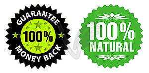 Guarantee label - vector clipart