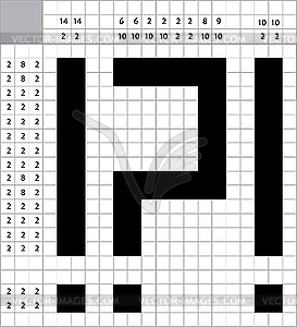 Blank crossword - vector image