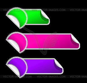 Illustration of stickers - vector clip art